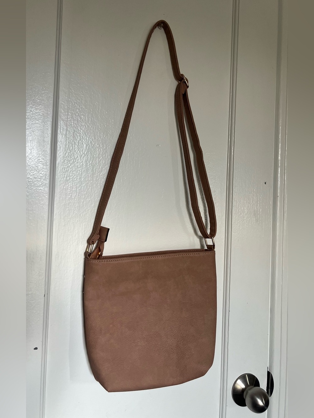 Classic nude pink Crossbody Bag - Women